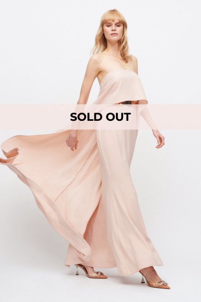 Draped nude dress