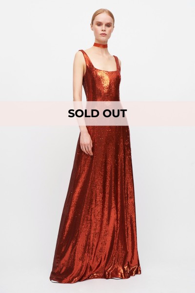 Fitted sequin dress