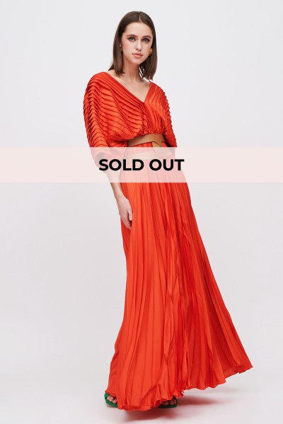 Orange maxi dress