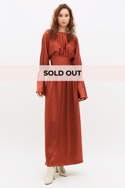 Long bronze dress