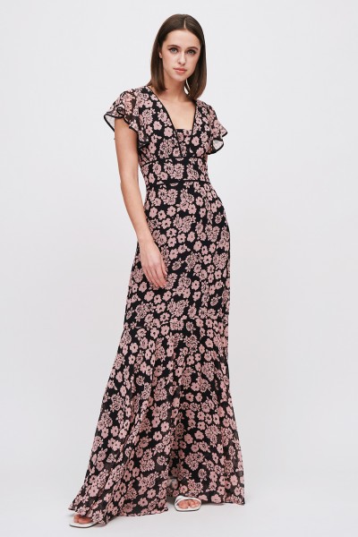 Dress with flower print
