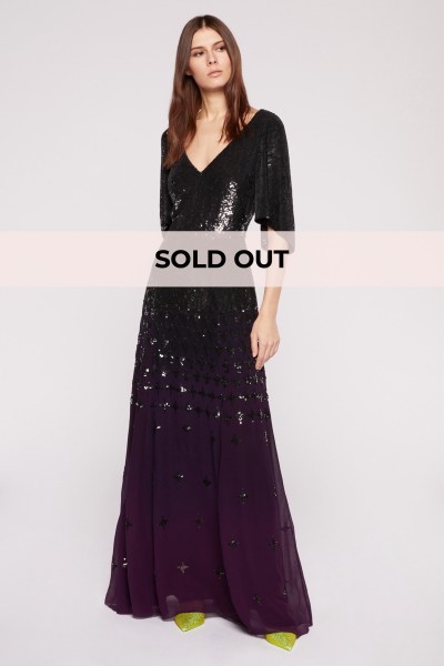 Long degradè dress