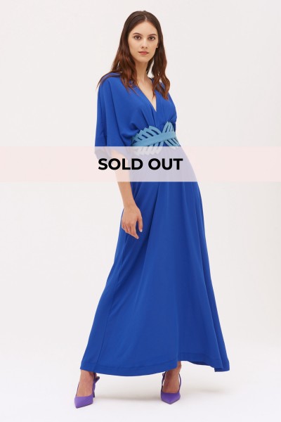 Blue empire dress