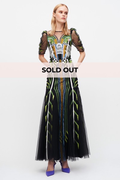 Dress with embroidery