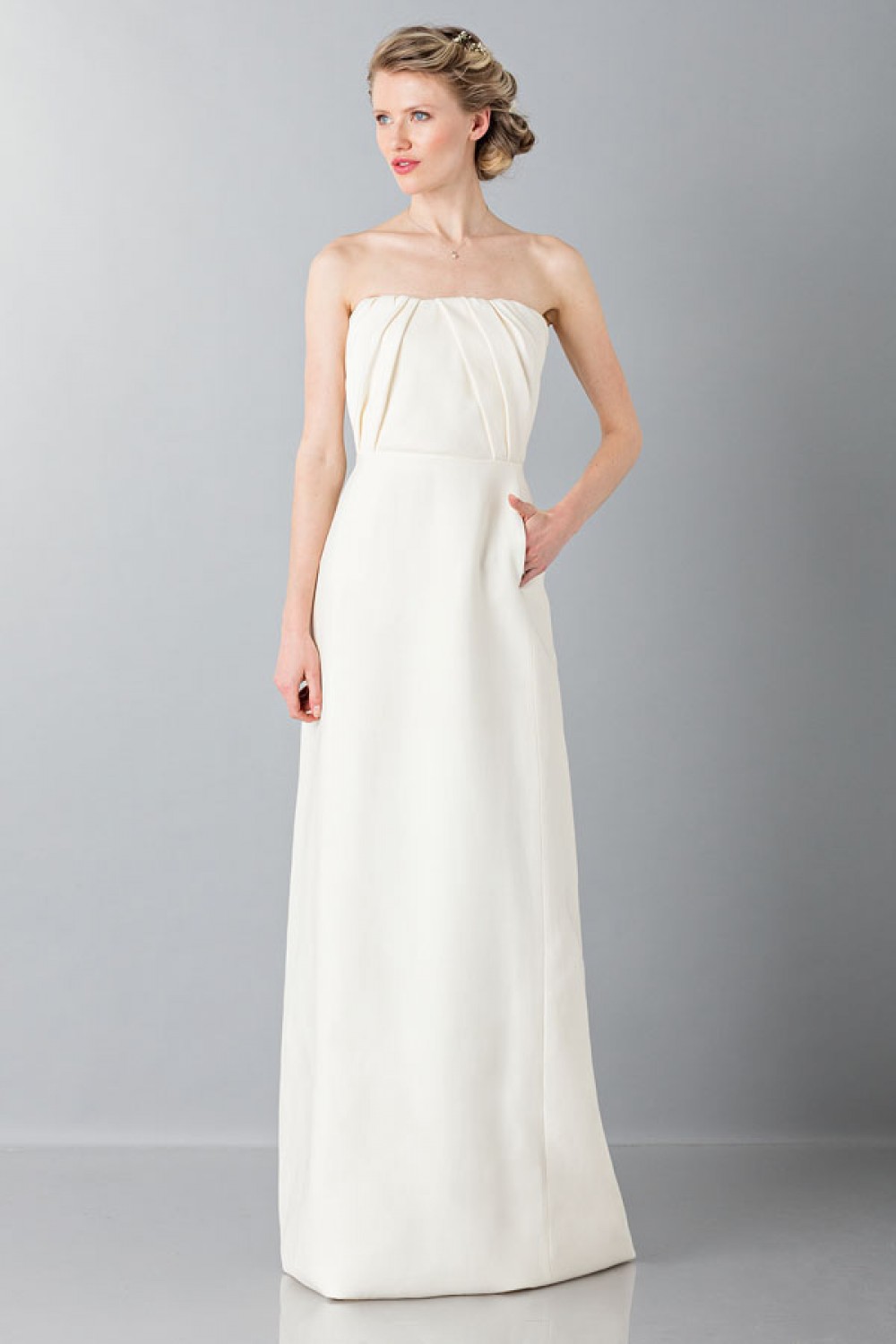 Robe longue en laine