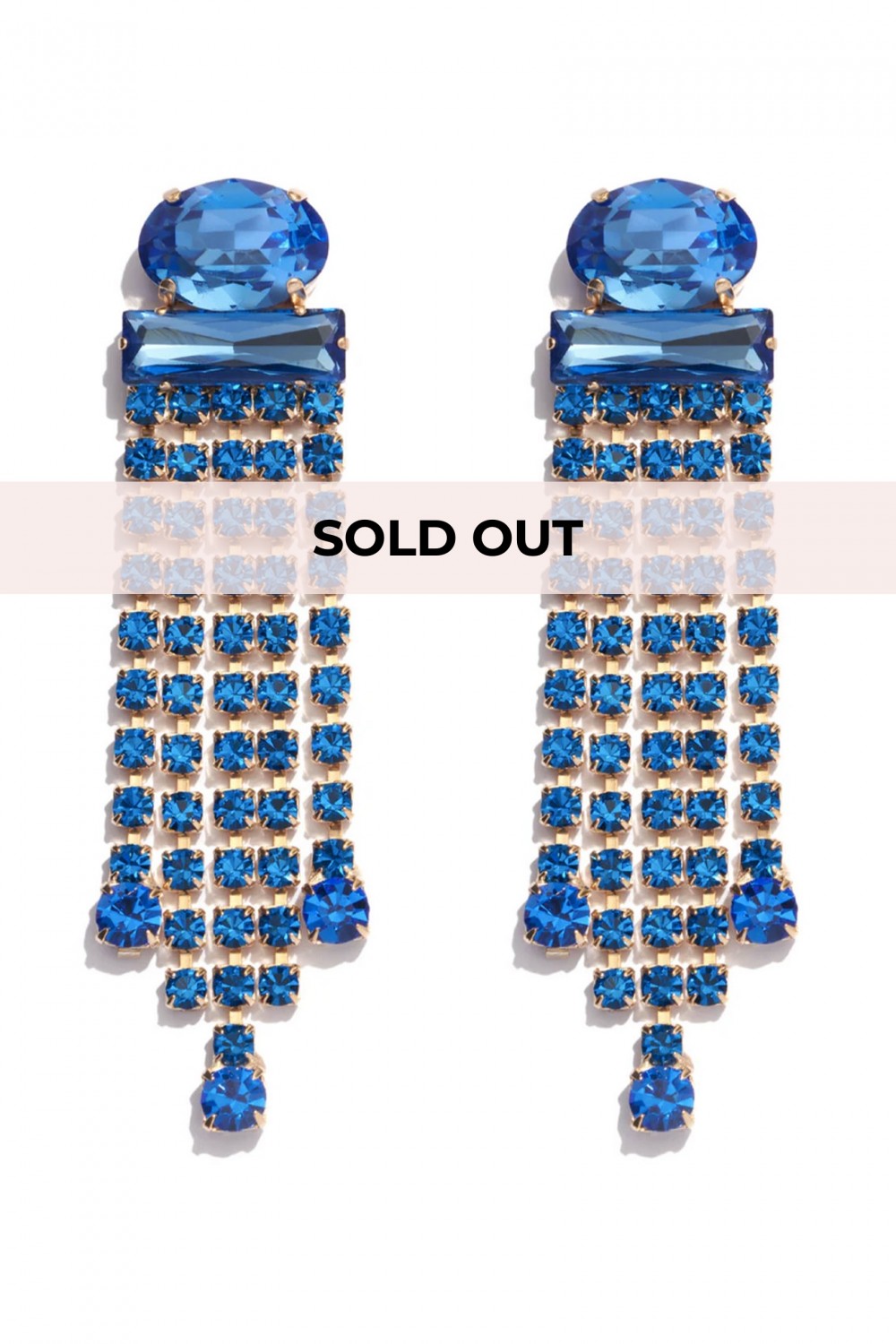 Orecchini pendenti blu