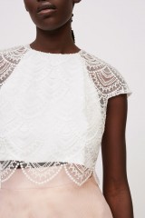 Drexcode - Top pizzo e gonna rosa - Elodie Brides - Louer - 2