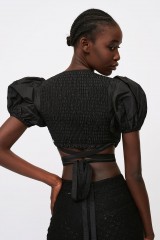 Drexcode - Top ad incrocio nero - Cynthia Rowley - Louer - 3