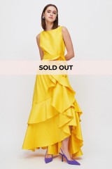Drexcode - Abito rouches giallo - Badgley Mischka - Vendre - 1