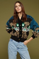 Drexcode - Bomber blu animalier - Hayley Menzies - Vendre - 4