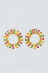 Drexcode - Boucles d'oreilles multicolores avec des fleurs - Natama - Louer - 2