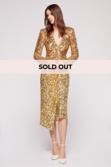 Drexcode - Abito in paillettes oro degradé - Badgley Mischka - Vendre - 1
