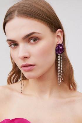 Georgia Crystal earrings - Sterling King - Louer Drexcode - 1