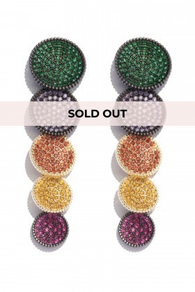 Orecchini cerchio multicolori - Marina Fossati - Vendre Drexcode - 1