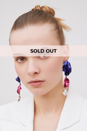 Orecchini Cindy blu e fucsia - Sterling King - Vendre Drexcode - 1