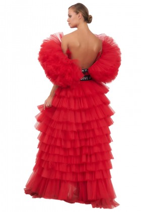 Abito rosso tulle - House of Mua - Vendre Drexcode - 2