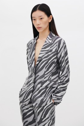 Blazer stampa zebra - Giuliette Brown - Louer Drexcode - 2