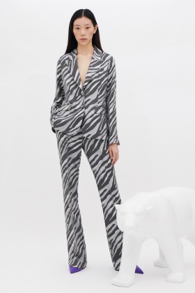 Pantaloni stampa zebra - Giuliette Brown - Louer Drexcode - 2