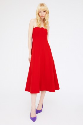 Abito cocktail rosso - Halston - Louer Drexcode - 1