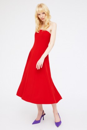 Abito cocktail rosso - Halston - Louer Drexcode - 2