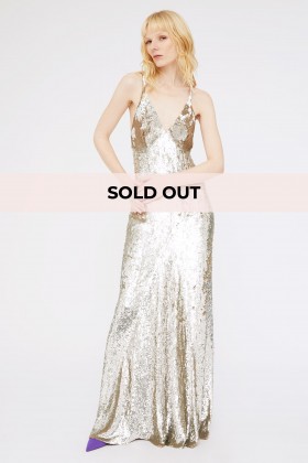Abito con paillettes argento - Temperley London - Vendre Drexcode - 1