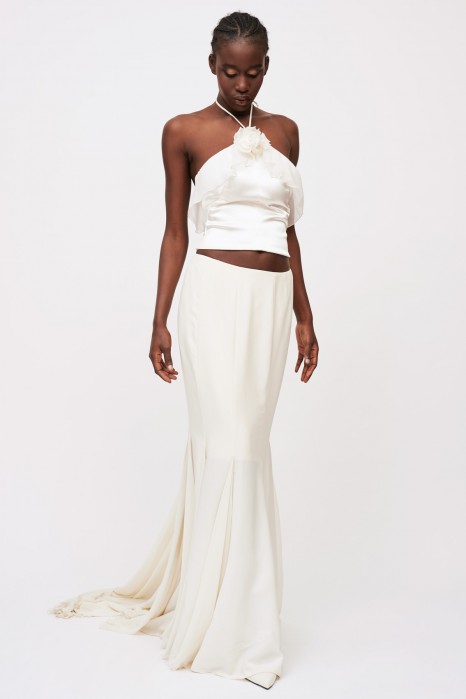 Gonna e top bianco on sale