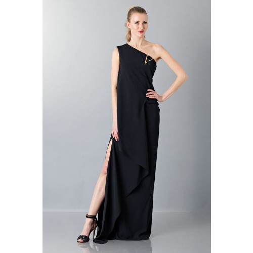 Noleggio Abbigliamento Firmato - Robe noire longue d'une épaule - Vionnet - Drexcode -7