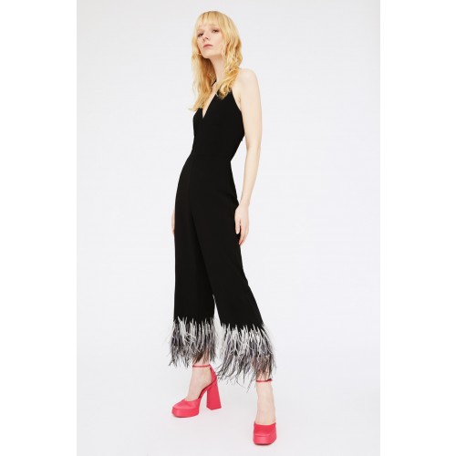 Noleggio Abbigliamento Firmato - Jumpsuit con piume - Halston - Drexcode -2