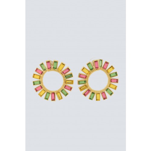 Noleggio Abbigliamento Firmato - Boucles d'oreilles multicolores avec des fleurs - Natama - Drexcode -1