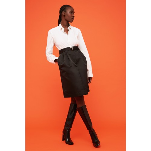 CUPSHE Minigonna Donna Stile Retrò Con Tasche E Bottoni - Gonna Pratica E Alla Moda, 100% Poliestere, Taglie S-XL