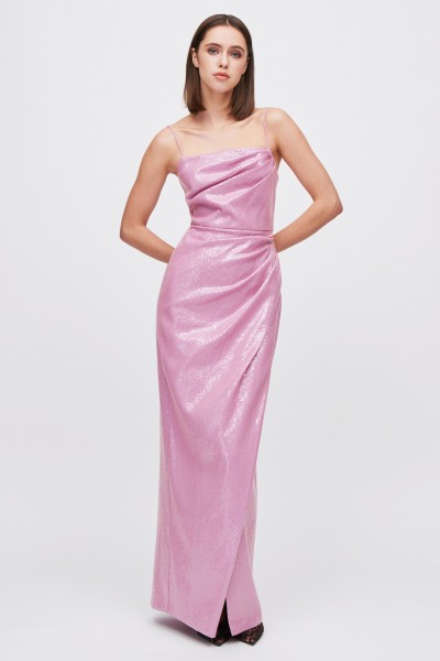 Abito rosa paillettes