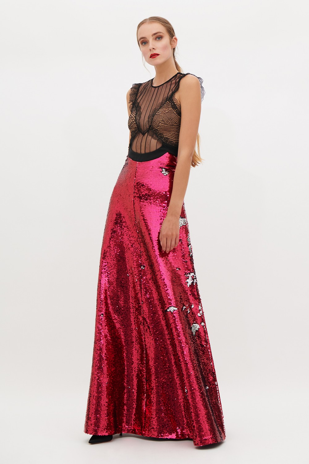 Abito con paillettes cangianti