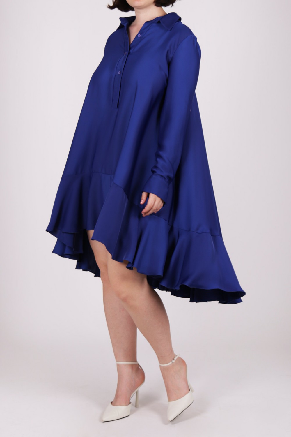 Abito camicia blu