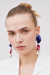 Drexcode - Orecchini Cindy blu e fucsia - Sterling King - Noleggio - 1