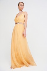 Drexcode - Abito pesca in chiffon di seta - Alberta Ferretti - Noleggio - 4