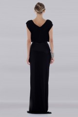 Drexcode - Abito lungo con inserto in pelle - Vionnet - Vendita - 2