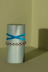 Drexcode - Choker in velluto blu e cristalli - Almarow - Vendita - 3