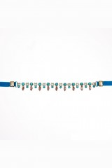 Drexcode - Choker in velluto blu e cristalli - Almarow - Vendita - 4