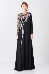 Drexcode - Abito lungo in pizzo con ricamo - Nina Ricci - Noleggio - 1