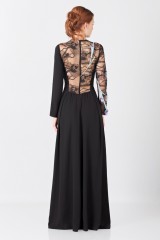 Drexcode - Abito lungo in pizzo con ricamo - Nina Ricci - Noleggio - 2