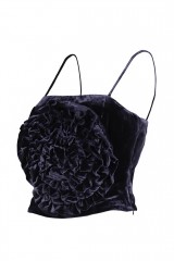 Drexcode - Top fiore velluto - Custommade - Vendita - 2