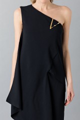 Drexcode - Vestito lungo monospalla nero - Vionnet - Noleggio - 8