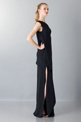 Drexcode - Vestito lungo monospalla nero - Vionnet - Noleggio - 7