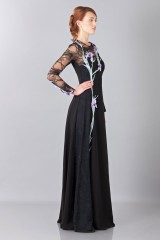 Drexcode - Abito lungo in pizzo con ricamo - Nina Ricci - Noleggio - 6