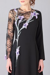 Drexcode - Abito lungo in pizzo con ricamo - Nina Ricci - Noleggio - 7