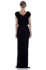Drexcode - Abito lungo con inserto in pelle - Vionnet - Noleggio - 2