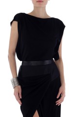 Drexcode - Abito lungo con inserto in pelle - Vionnet - Noleggio - 6