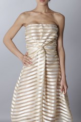 Drexcode - Abito bustier oro con trasparenze - Vionnet - Noleggio - 6