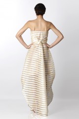 Drexcode - Abito bustier oro con trasparenze - Vionnet - Noleggio - 2
