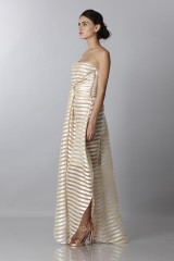 Drexcode - Abito bustier oro con trasparenze - Vionnet - Noleggio - 4
